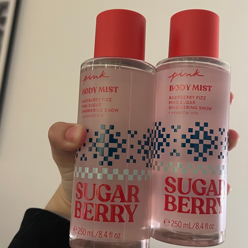 Victoria's Secret Pink SUGAR BERRY Body Mist Bundle